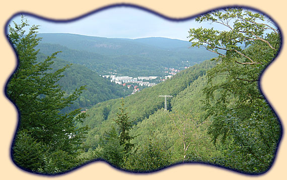 Zella-Mehlis, im Tal vor dem Th&uuml;ringer Hauptkamm